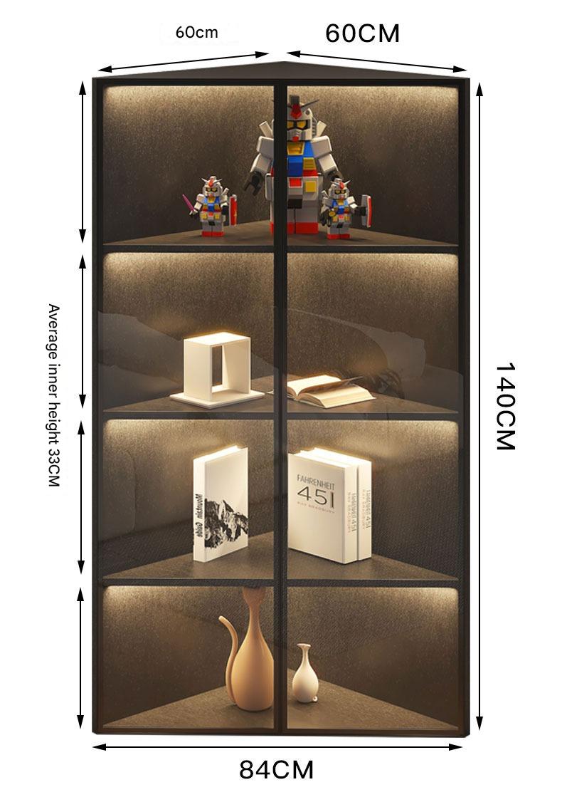 Simple Light Luxury Corner Cabinet Corner Triangle Right Angle Corner Corner Rack Living Room Bedroom Storage Floor Against The Wall