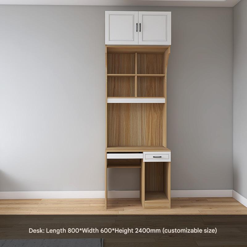Corner Wardrobe Household Bedroom Small Apartment Solid Wood 90 Degree Master Bedroom Corner 7-character L-shaped Corner Wardrobe Combination Storage