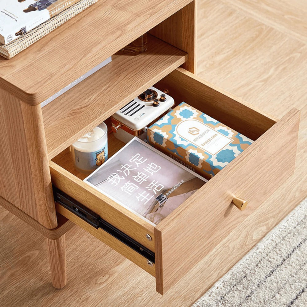 Linsay Aspire Bedside Table, Natural