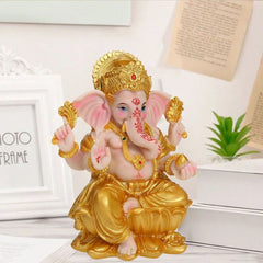 Creative Resin Crafts Indian Elephant Trunk God Home Living Room Office Desktop Ornament