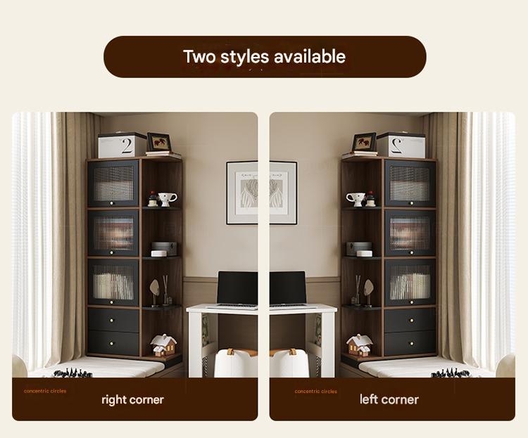 Bay Window Storage Cabinet with Drawers – Multi-Purpose Bedroom, Balcony & Living Room Organizer