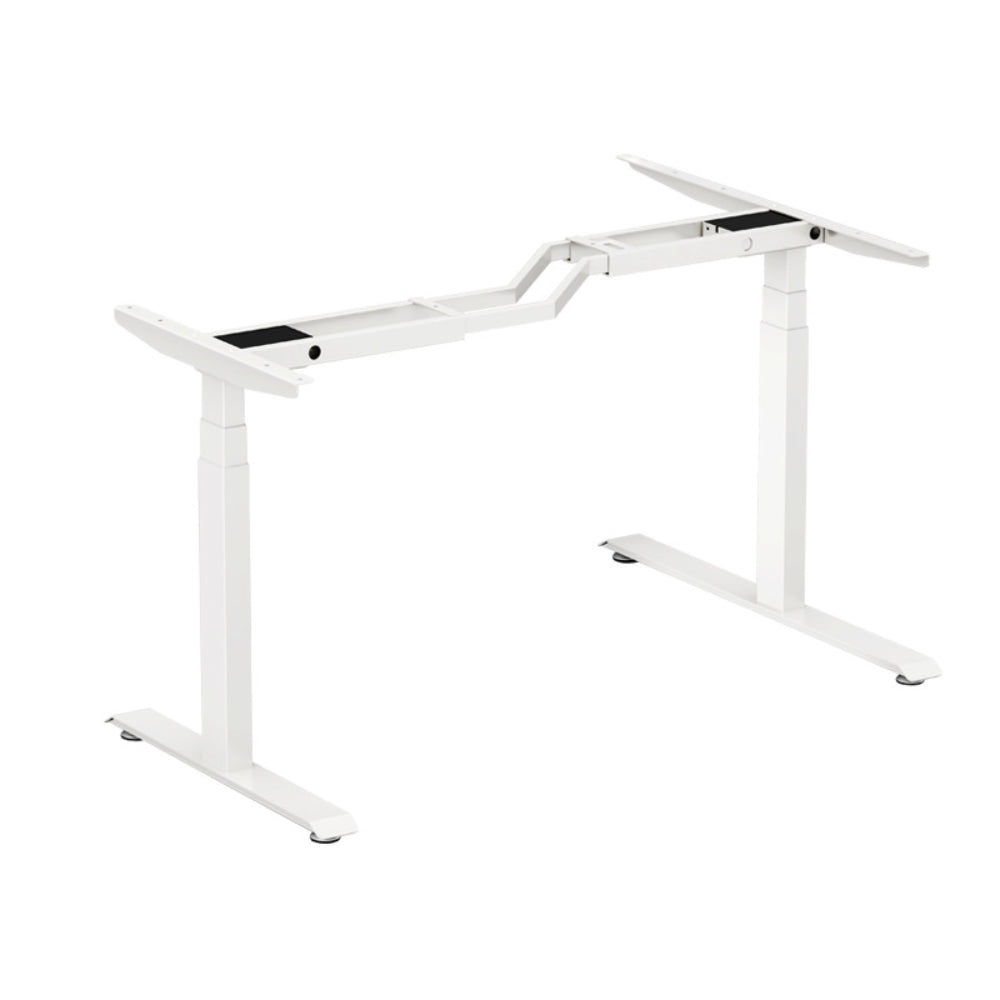 Homelements S-shaped Dual Motor Three Section L-shaped Electric Table Frame Lifting Desk F4206