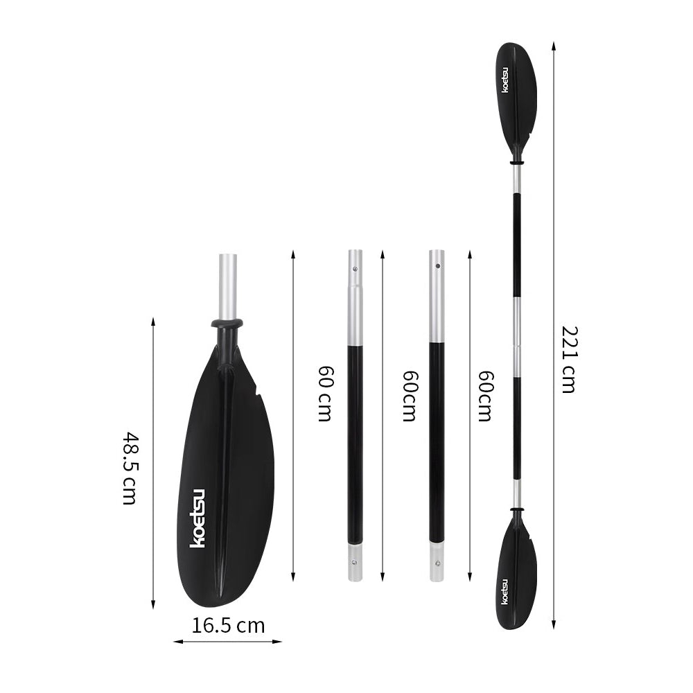 Sports studio  Adjustable Stand Up Aluminum Nylon Surf Paddle Kayak Paddle