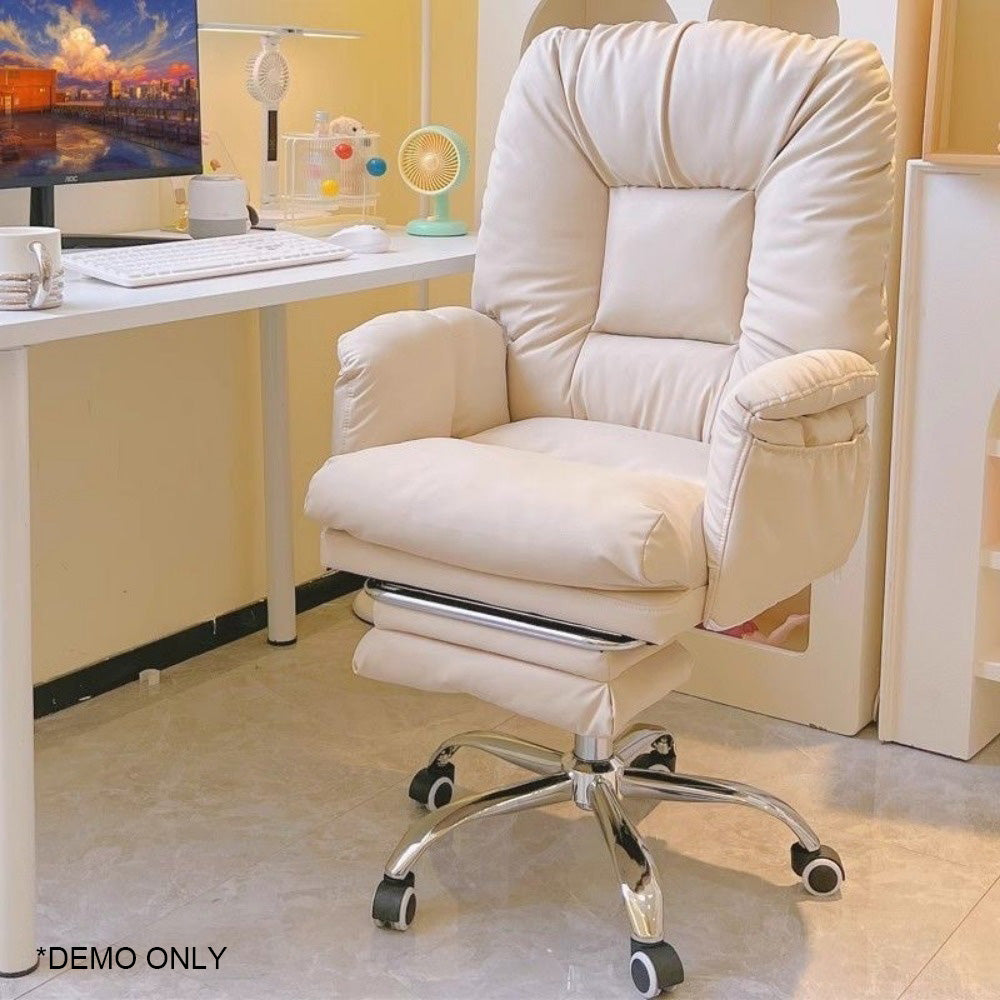 homelements ergonomic office chair white demo 2