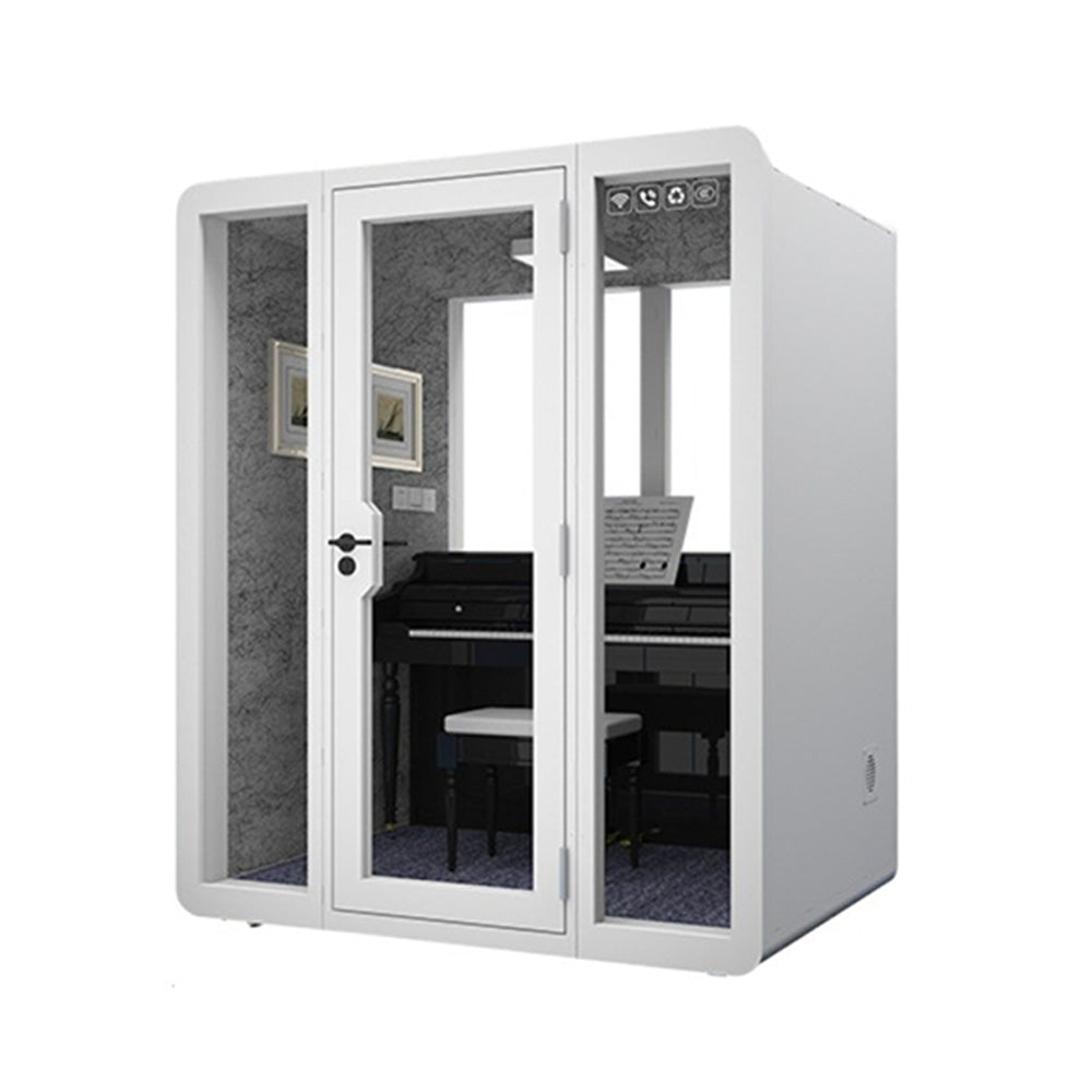 Homelements Soundproof Office Pod White Background