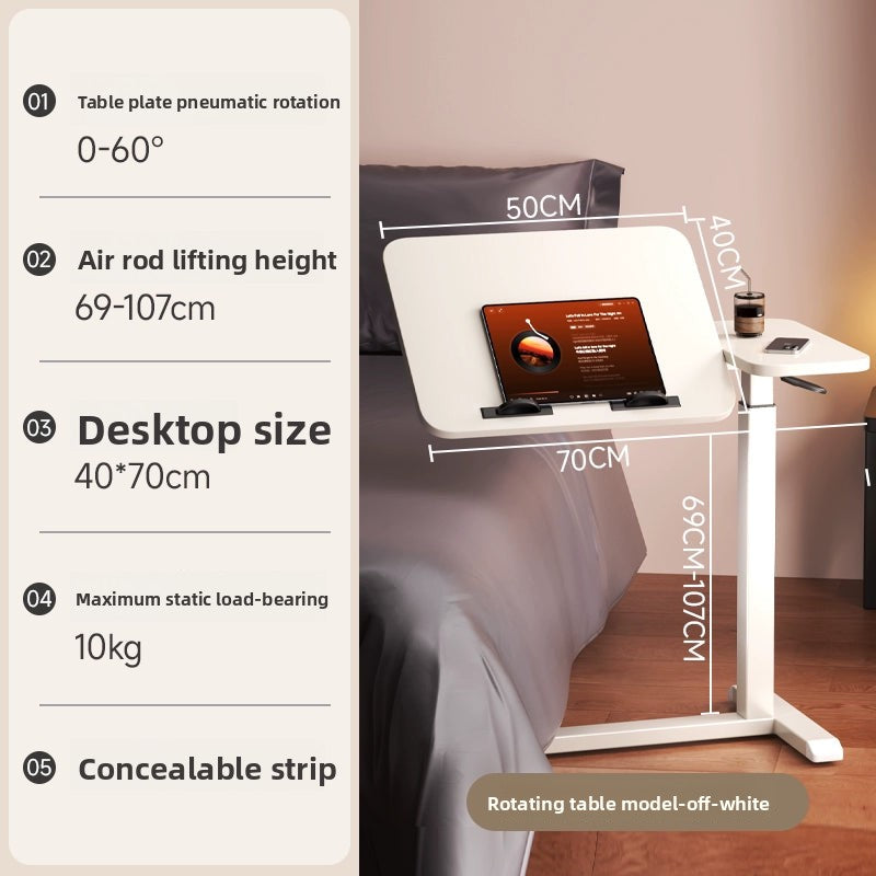 Bedside Table Removable Lifting Computer Table Living Room Sofa Side Folding Table Desk Home Bedroom Bedside Study Table Writing Table Removable Table Girls Small Simple Rental Table