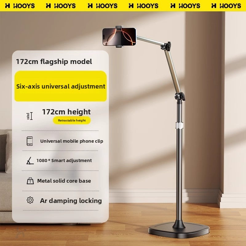 [Smart Shaft] Mobile Phone Special Bracket Lazy Mobile Phone Holder Floor-to-ceiling Shooting Professional Support Frame Aluminum Alloy Multi-functional Video Drama Chasing Yoga Fitness Mirror Shooting