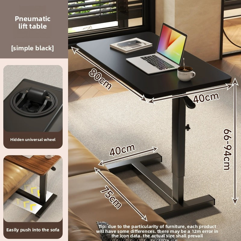 Bedside Table Removable Lifting Computer Table Living Room Sofa Side Folding Table Desk Home Bedroom Bedside Study Table Writing Table Removable Table Girls Small Simple Rental Table