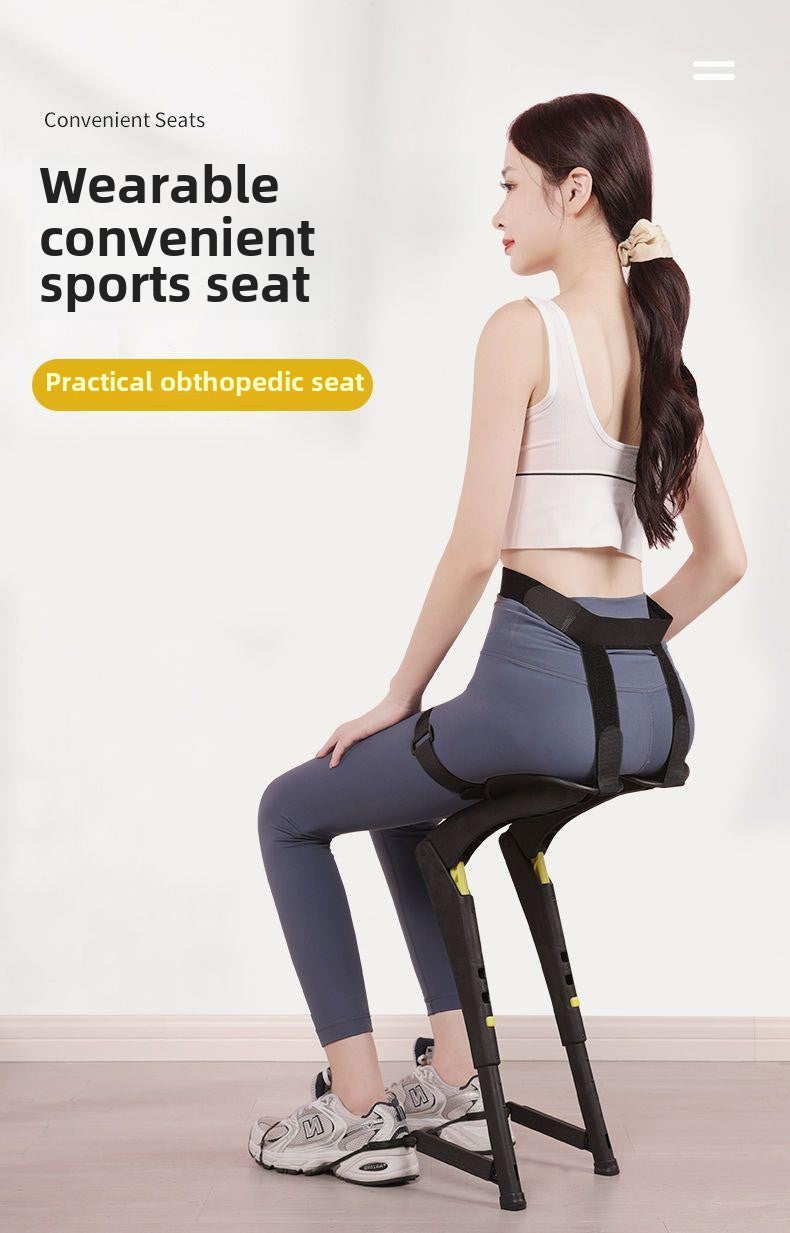Exoskeleton Wear Seat Wear Sports Chair Fishing Folding Stool Outdoor Portable Travel Multifunctional Seat Stool