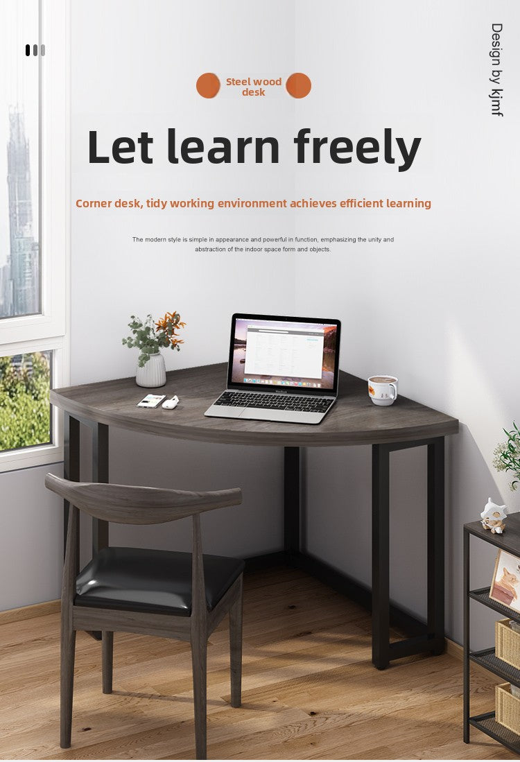 Computer desk corner desk desk triangle table corner desk simple household small apartment corner table design