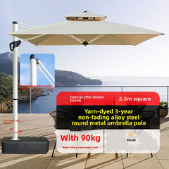 Outdoor Parasol Court Umbrella Outdoor Balcony Villa Garden Large Sun Umbrella Shelf Commercial Outdoor Stand Roman Umbrella