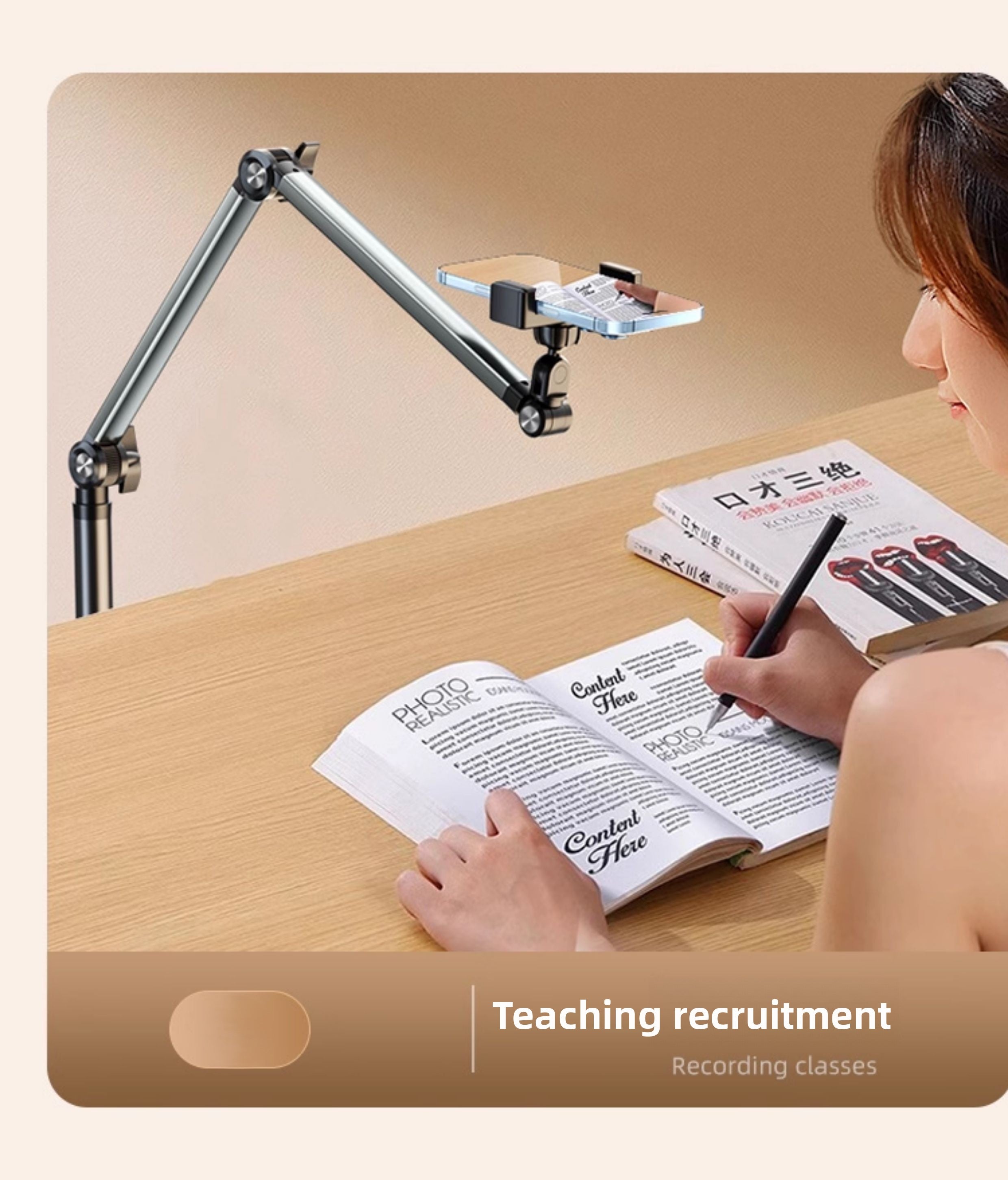 [Smart Shaft] Mobile Phone Special Bracket Lazy Mobile Phone Holder Floor-to-ceiling Shooting Professional Support Frame Aluminum Alloy Multi-functional Video Drama Chasing Yoga Fitness Mirror Shooting