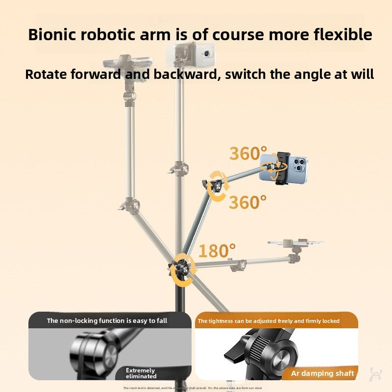 [Smart Shaft] Mobile Phone Special Bracket Lazy Mobile Phone Holder Floor-to-ceiling Shooting Professional Support Frame Aluminum Alloy Multi-functional Video Drama Chasing Yoga Fitness Mirror Shooting
