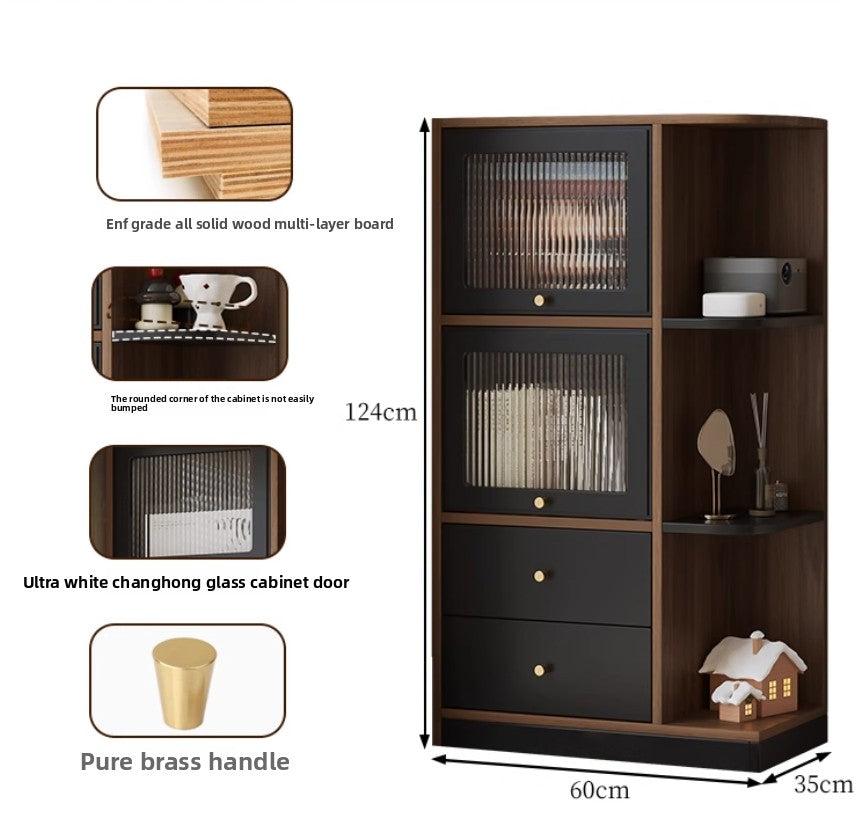 Bay Window Storage Cabinet with Drawers – Multi-Purpose Bedroom, Balcony & Living Room Organizer