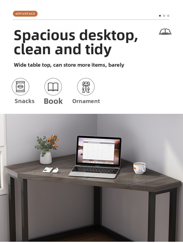Computer desk corner desk desk triangle table corner desk simple household small apartment corner table design