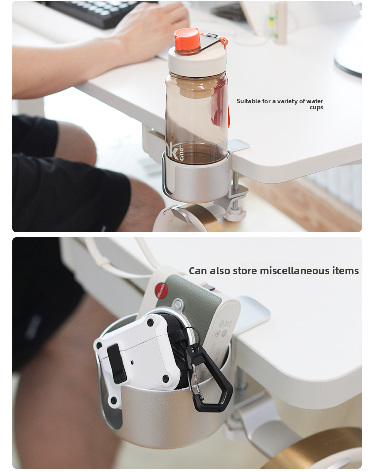 The Cup Holder By The Table, The Earphone Holder, The Rotatable Earphone Holder, The Waterproof Cup Without Punching Holes, Knocks Down