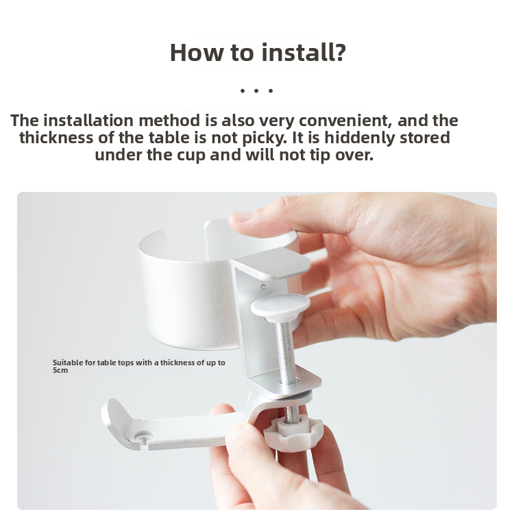 The Cup Holder By The Table, The Earphone Holder, The Rotatable Earphone Holder, The Waterproof Cup Without Punching Holes, Knocks Down