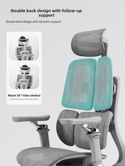 Saigu Ergonomic Chair Computer Chair Waist Back Office Seat Home Sitting Comfortable Gaming Chair Rotary Chair