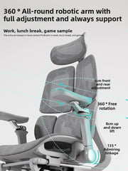 Saigu Ergonomic Chair Computer Chair Waist Back Office Seat Home Sitting Comfortable Gaming Chair Rotary Chair