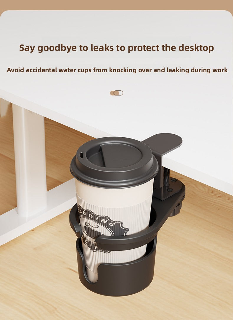 Office Desktop Fixed Water Cup Holder, Table Side Storage, Water Cup Clip Bracket, Water Cup Bracket, Computer Desk Rack