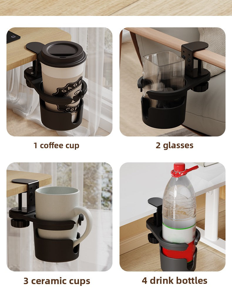 Office Desktop Fixed Water Cup Holder, Table Side Storage, Water Cup Clip Bracket, Water Cup Bracket, Computer Desk Rack