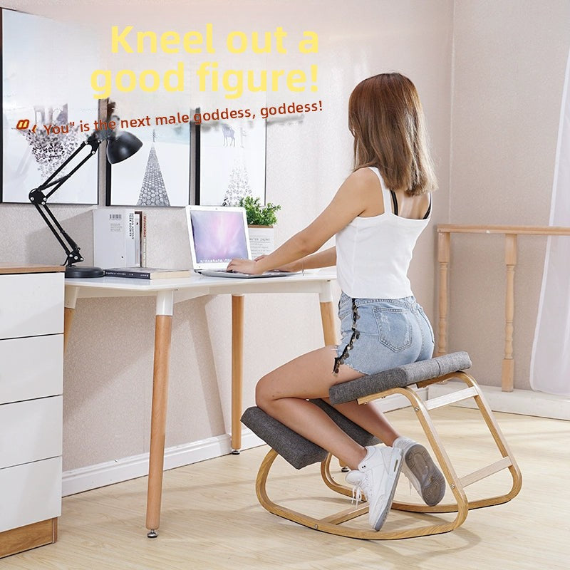 Creative Computer Chair Home Office Chair Ergonomic Corrective Chair Kneeling Chair Adult, Sitting Position Chair Student