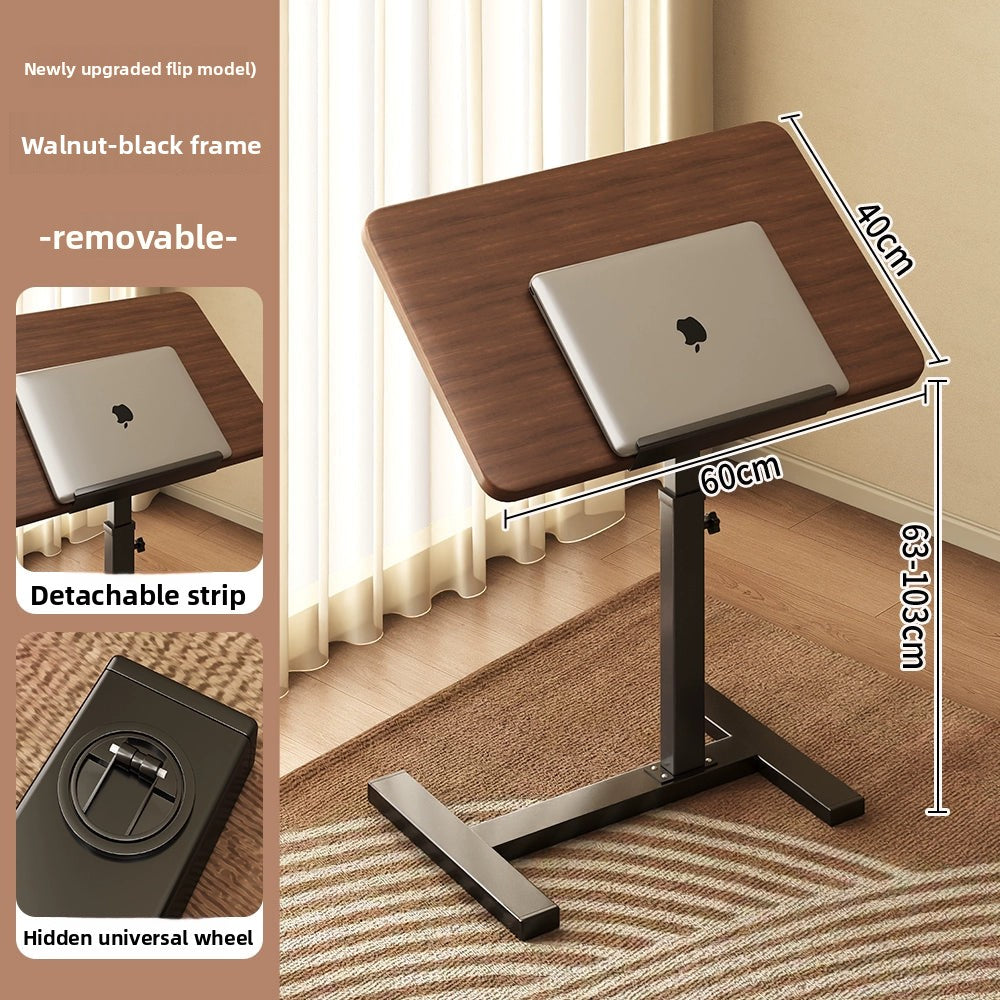 Bedside Table Removable Lifting Computer Table Living Room Sofa Side Folding Table Desk Home Bedroom Bedside Study Table Writing Table Removable Table Girls Small Simple Rental Table