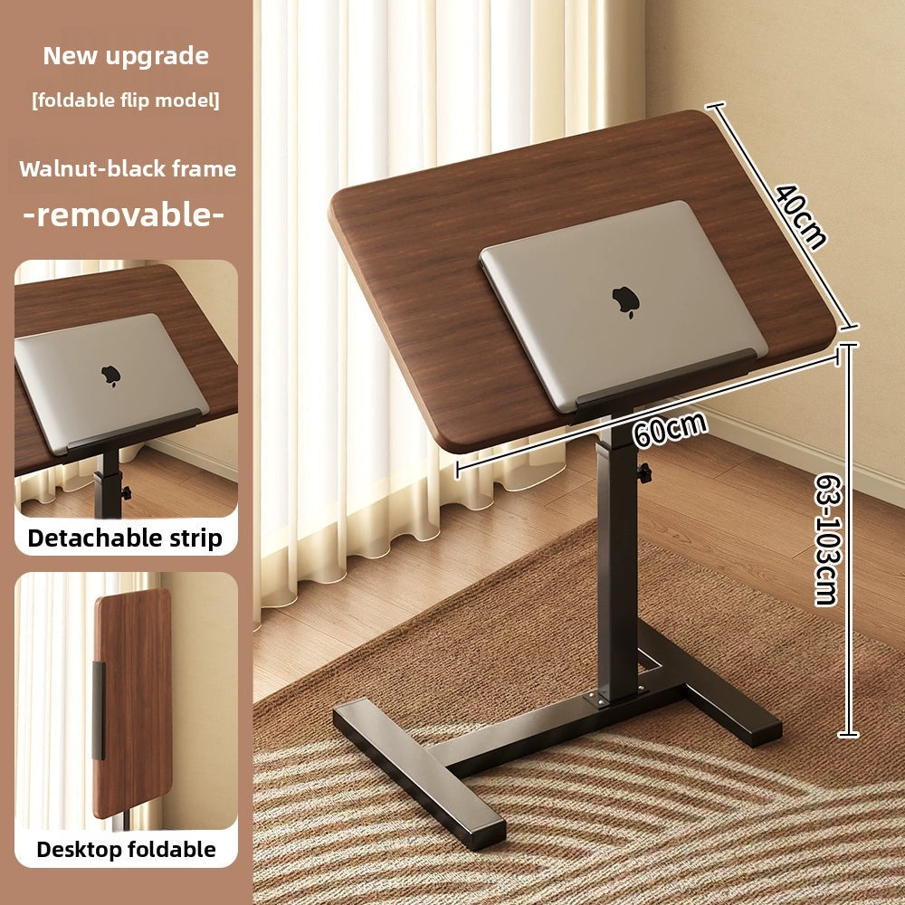 Bedside Table Removable Lifting Computer Table Living Room Sofa Side Folding Table Desk Home Bedroom Bedside Study Table Writing Table Removable Table Girls Small Simple Rental Table