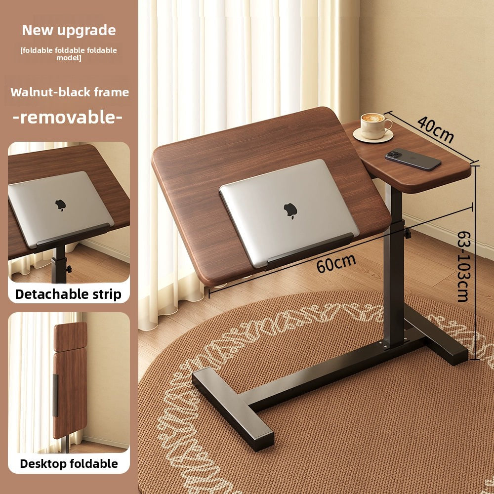 Bedside Table Removable Lifting Computer Table Living Room Sofa Side Folding Table Desk Home Bedroom Bedside Study Table Writing Table Removable Table Girls Small Simple Rental Table