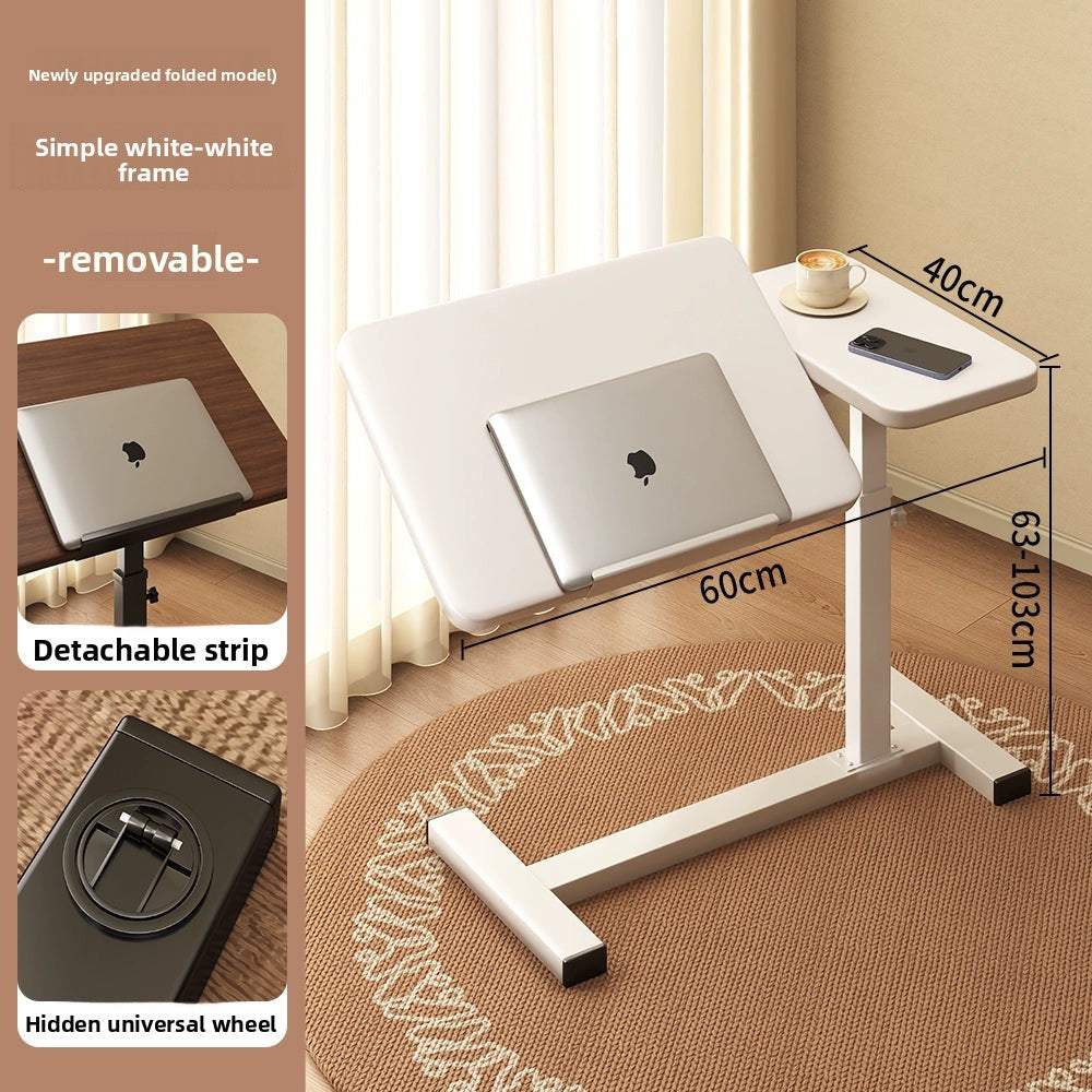Bedside Table Removable Lifting Computer Table Living Room Sofa Side Folding Table Desk Home Bedroom Bedside Study Table Writing Table Removable Table Girls Small Simple Rental Table