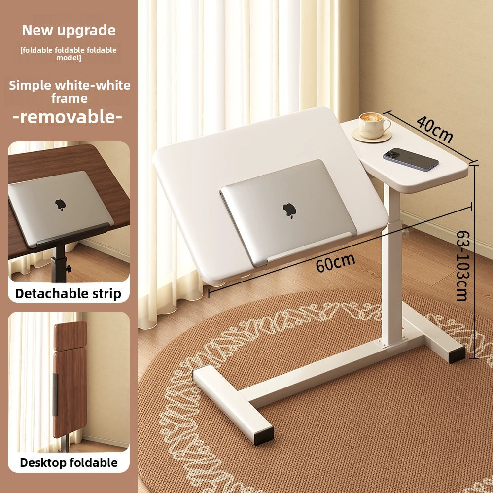 Bedside Table Removable Lifting Computer Table Living Room Sofa Side Folding Table Desk Home Bedroom Bedside Study Table Writing Table Removable Table Girls Small Simple Rental Table
