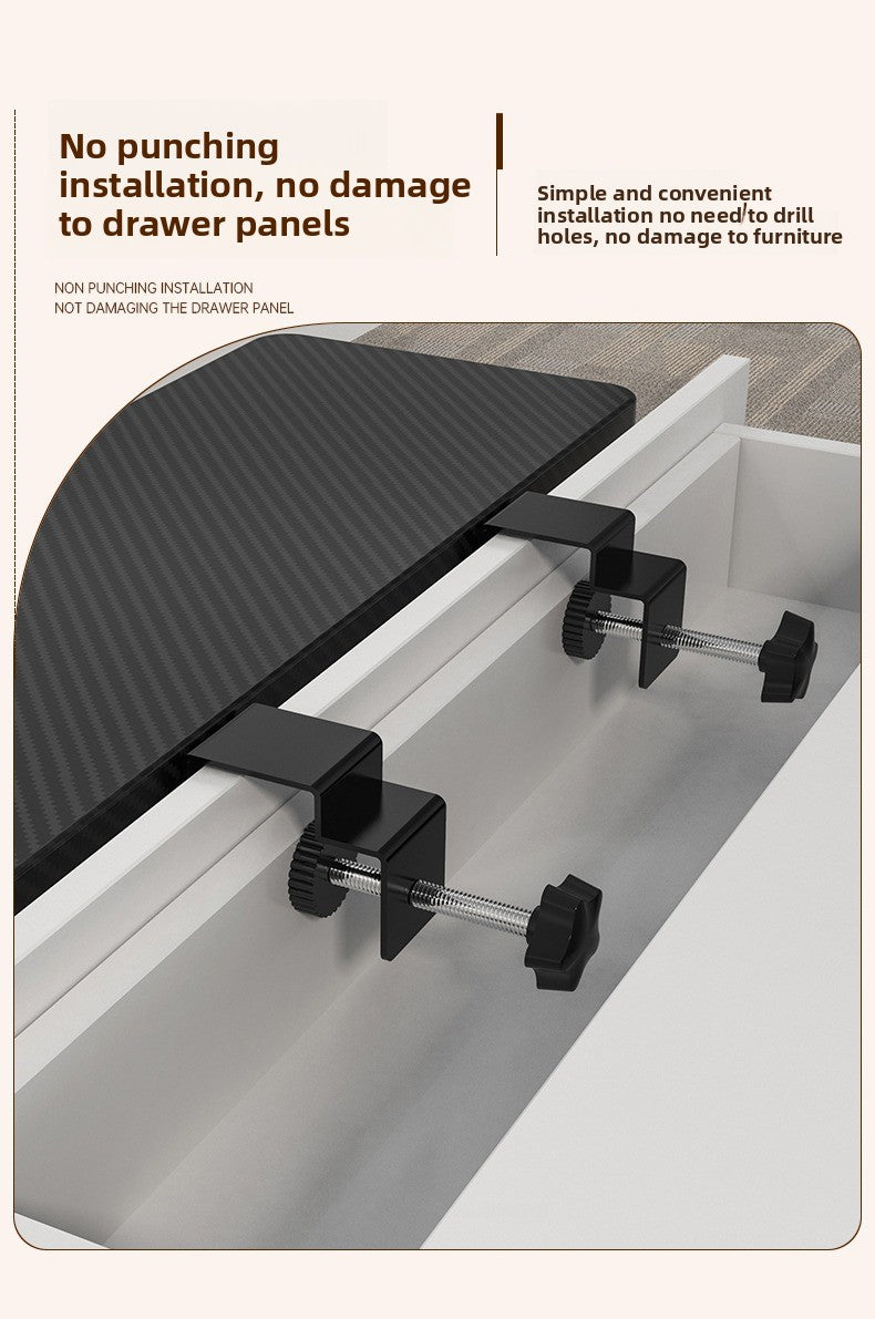 Desktop Extension Board No Punching, Table Lengthened and Widened Extension Board with Drawers Available, Desk Extended Wrench Bracket