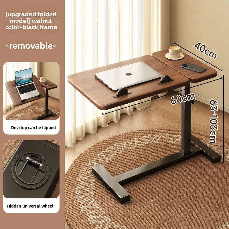 Bedside Table Removable Lifting Computer Table Living Room Sofa Side Folding Table Desk Home Bedroom Bedside Study Table Writing Table Removable Table Girls Small Simple Rental Table