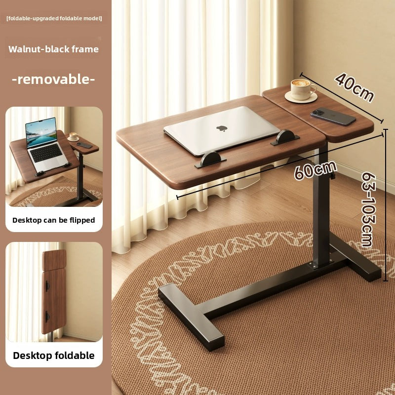 Bedside Table Removable Lifting Computer Table Living Room Sofa Side Folding Table Desk Home Bedroom Bedside Study Table Writing Table Removable Table Girls Small Simple Rental Table
