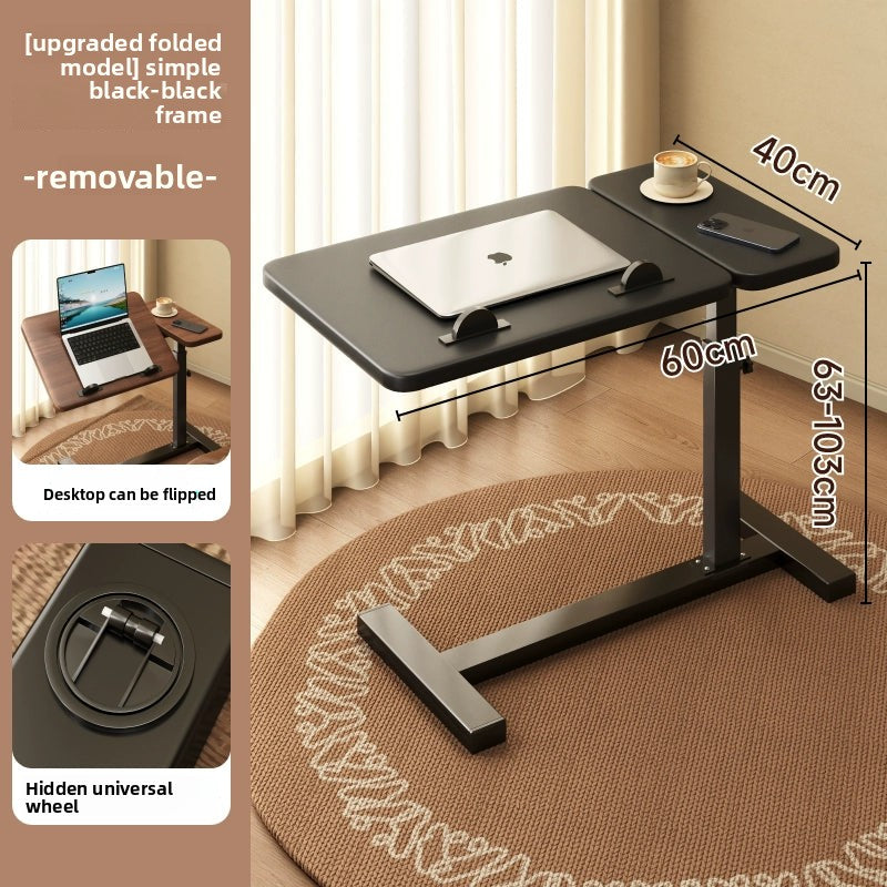 Bedside Table Removable Lifting Computer Table Living Room Sofa Side Folding Table Desk Home Bedroom Bedside Study Table Writing Table Removable Table Girls Small Simple Rental Table