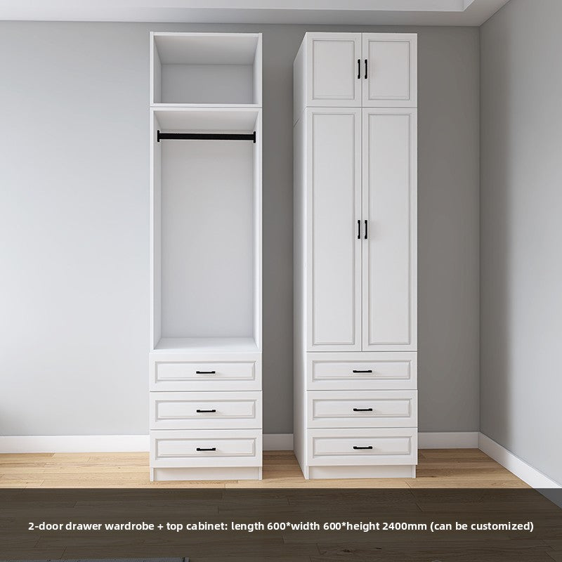 Corner Wardrobe Household Bedroom Small Apartment Solid Wood 90 Degree Master Bedroom Corner 7-character L-shaped Corner Wardrobe Combination Storage