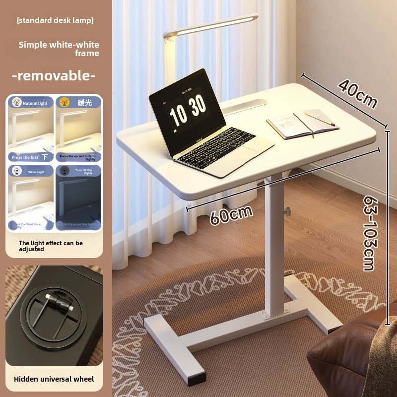 Bedside Table Removable Lifting Computer Table Living Room Sofa Side Folding Table Desk Home Bedroom Bedside Study Table Writing Table Removable Table Girls Small Simple Rental Table