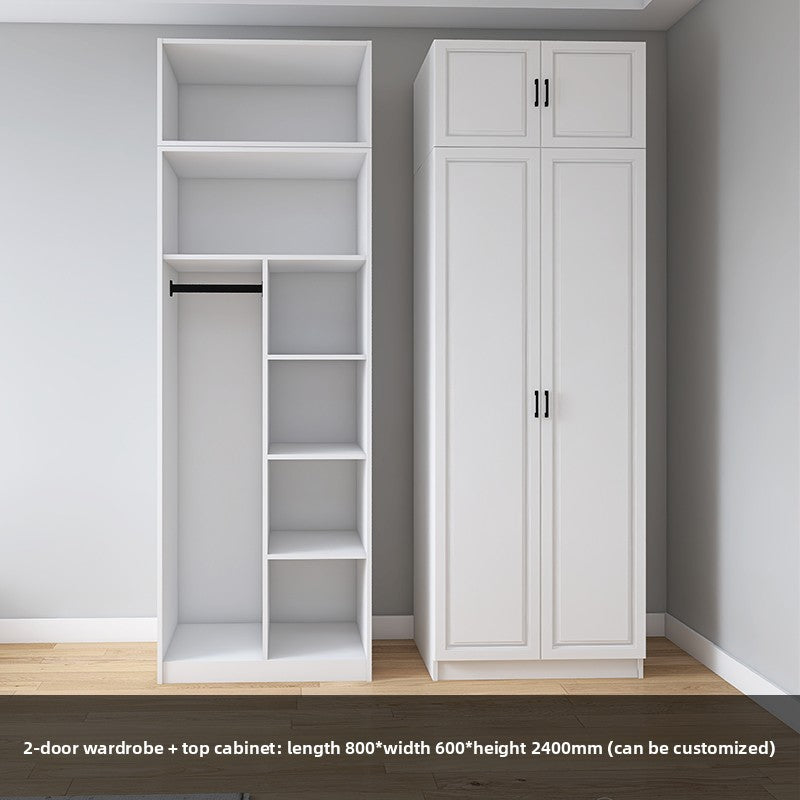 Corner Wardrobe Household Bedroom Small Apartment Solid Wood 90 Degree Master Bedroom Corner 7-character L-shaped Corner Wardrobe Combination Storage