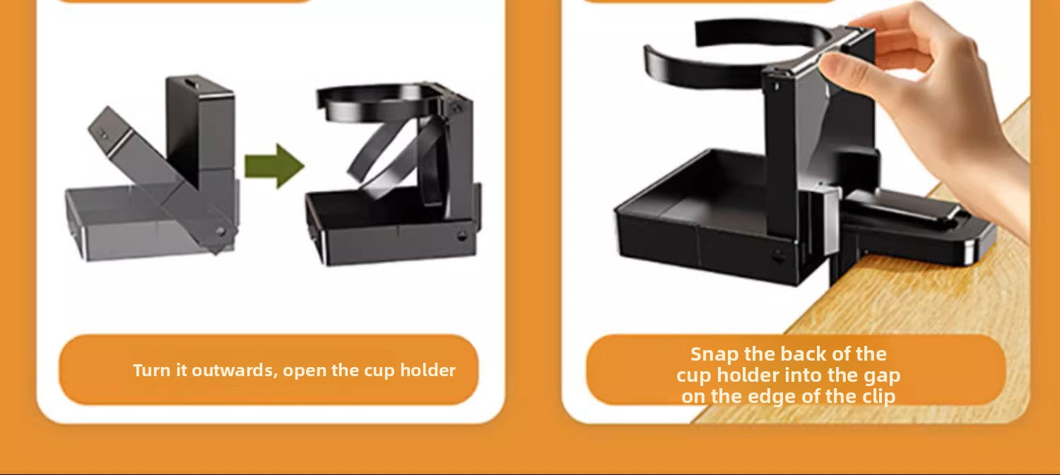 Multifunctional Table, Water Cup Rack, Office Station, Desktop Cup Holder, Computer Desk, Cup Storage Clip